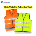 China Top Cheap 100% Polyester Lightweight Hi Vis Safety Vest With Reflective Tapes Class 2 Outdoor Running Workwear Orange